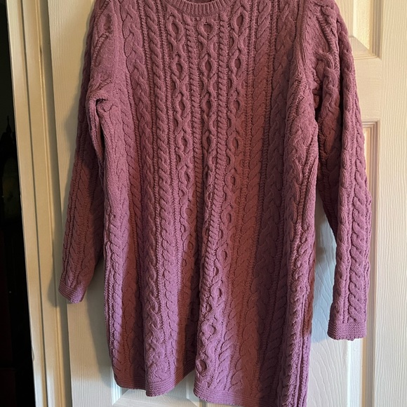 J jill beautiful plum sweater. Size large - Picture 3 of 3